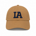Bro&sis LA Embroidered Baseball Cap – Beige