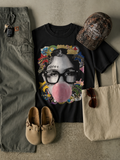 Bro & Sis ESTAR Bubble Graphic Tee – Premium Oversized Box Fit | Black for sis.