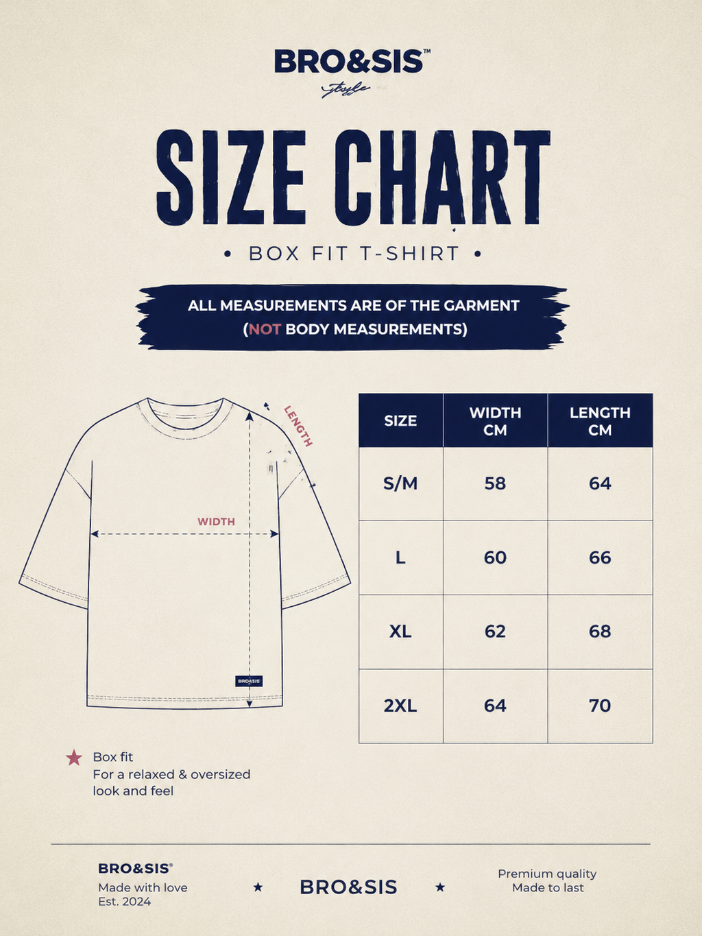 BRO&SIS Dream Chaser Oversized Box Fit Tee- Black