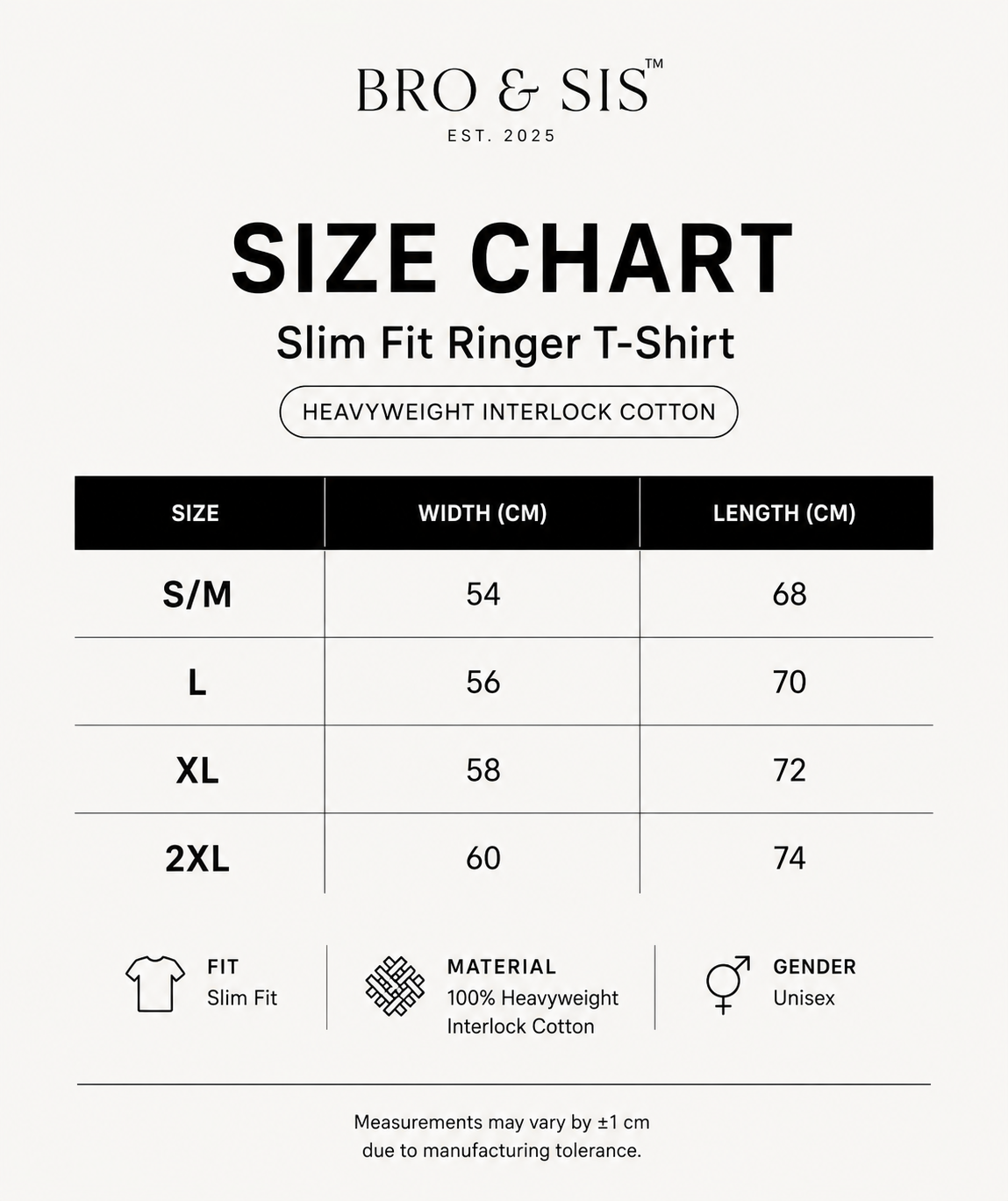 BRO & SIS™ Heavyweight Interlock Slim Fit Ringer T-Shirt – Burgundy