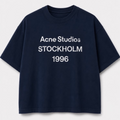 BRO & SIS Studio | Essential Logo Oversized Tee - Navy Blue for bro &sis