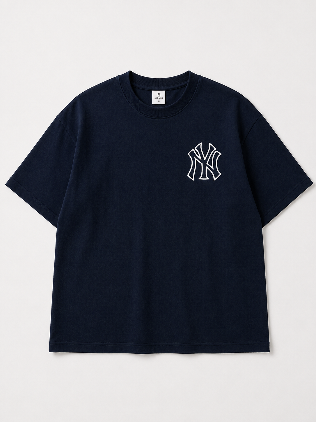 Bro&sis NY Signature Box Fit T-Shirt-Black